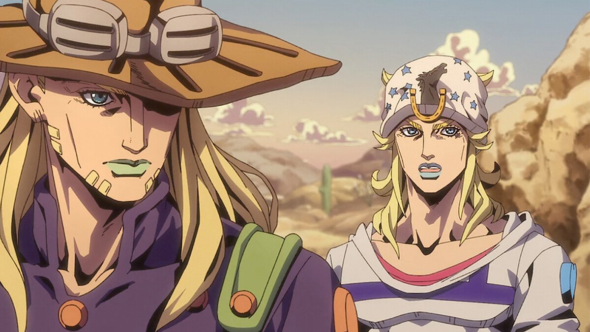 Iconic final panel inspiration from Steel Ball Run manga adapted in 2026 anime