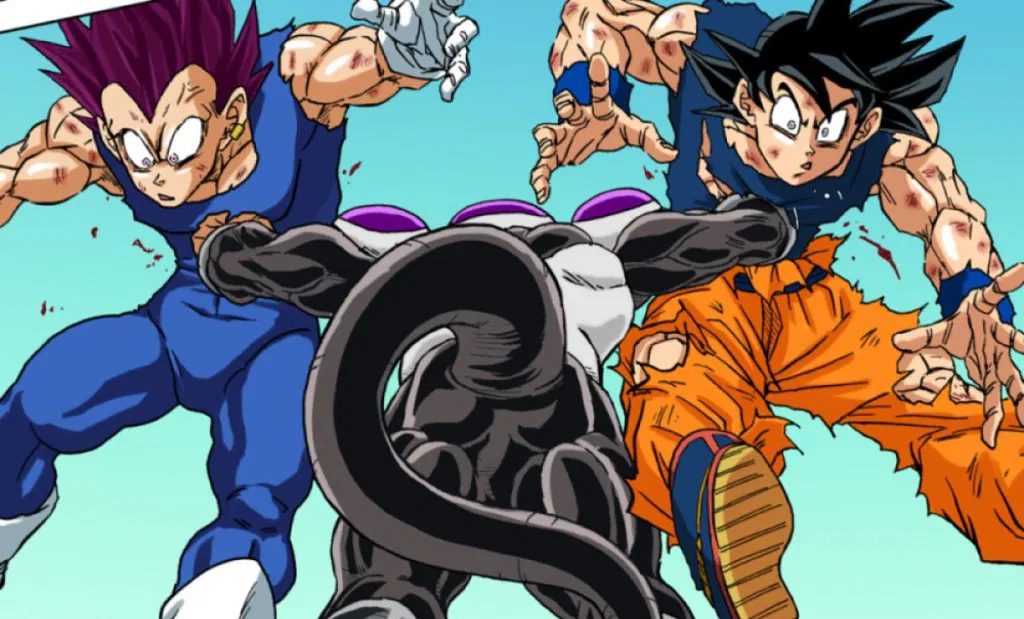 Black Frieza vs Goku and Vegeta