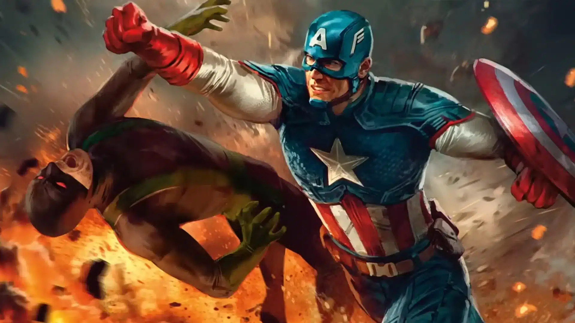 Captain America — Super Soldier | MTG Marvel Super Heroes Commander Card Captain America Super Soldier MTG Marvel Super Heroes card art by Anna Podedworna