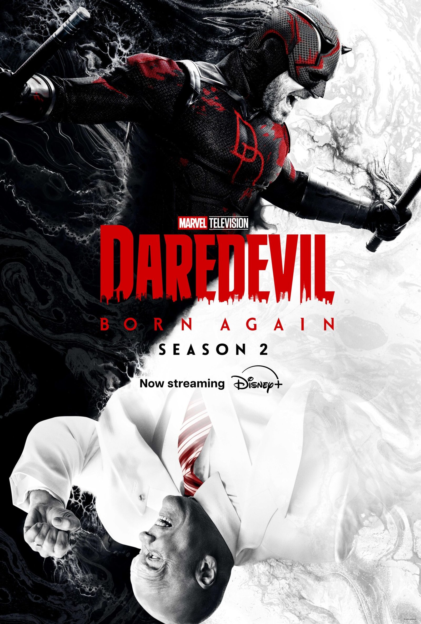 Daredevil vs Kingpin - Born Again Season 2 official poster