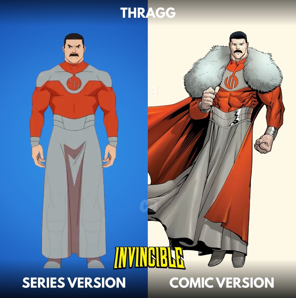 Grand Regent Thragg: Comics vs Invincible TV - NerdSnack