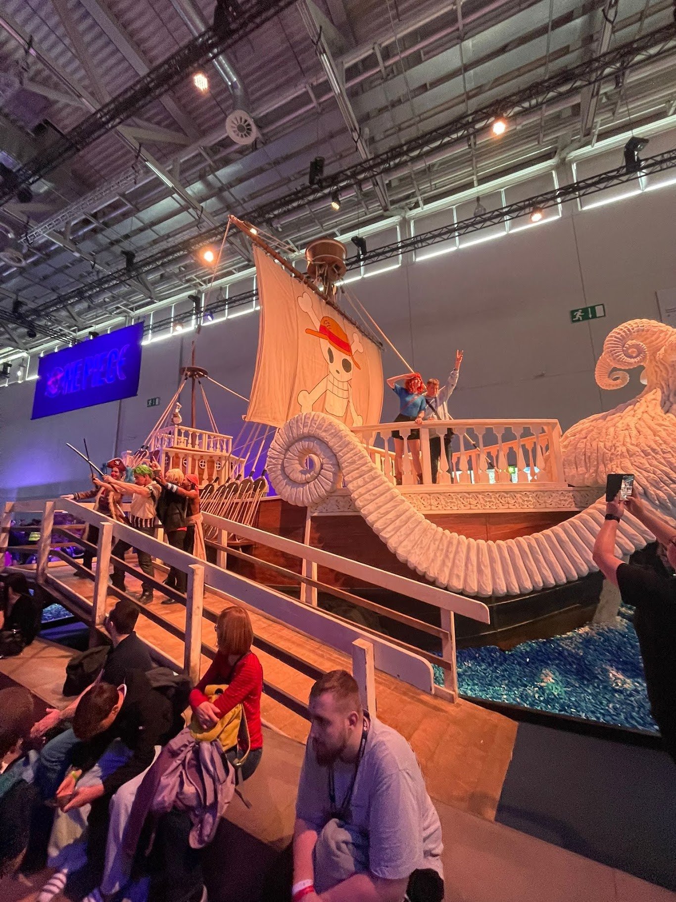 One Piece display at Gamescom 2025 gaming convention