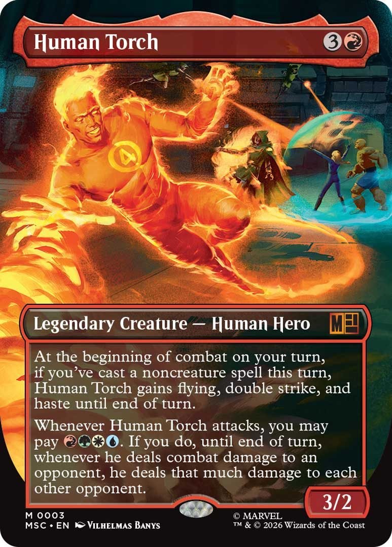 Human Torch — MTG Marvel Super Heroes Human Torch MTG Marvel Super Heroes card - official card art