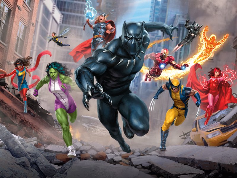 MTG Marvel Super Heroes set product art