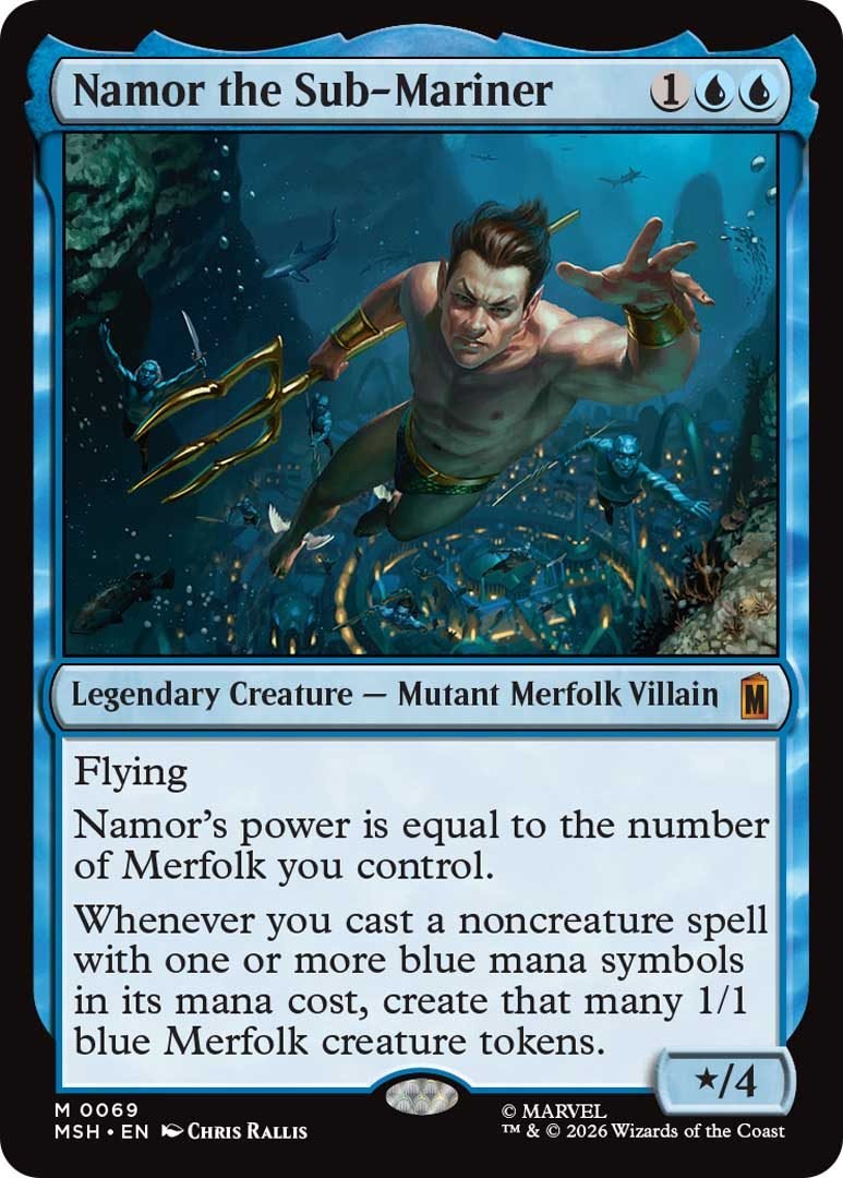 Namor the Sub-Mariner — MTG Marvel Super Heroes Namor the Sub-Mariner MTG Marvel Super Heroes card