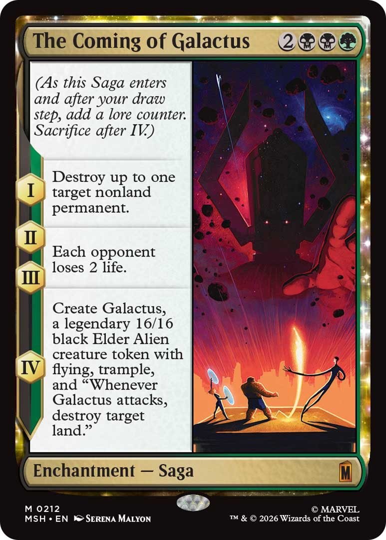 The Coming of Galactus — MTG Marvel Super Heroes Mythic The Coming of Galactus MTG Marvel Super Heroes mythic rare card
