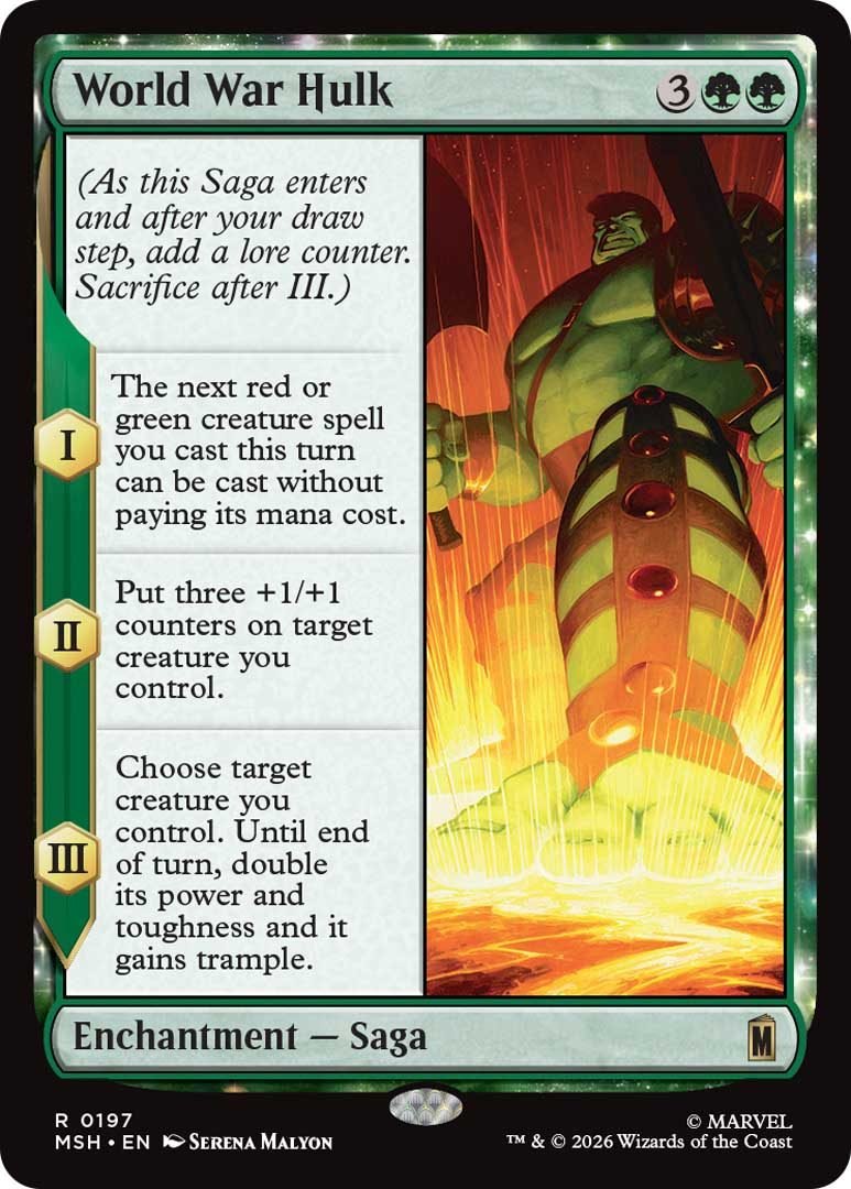 World War Hulk — MTG Marvel Super Heroes Mythic World War Hulk MTG Marvel Super Heroes mythic rare card