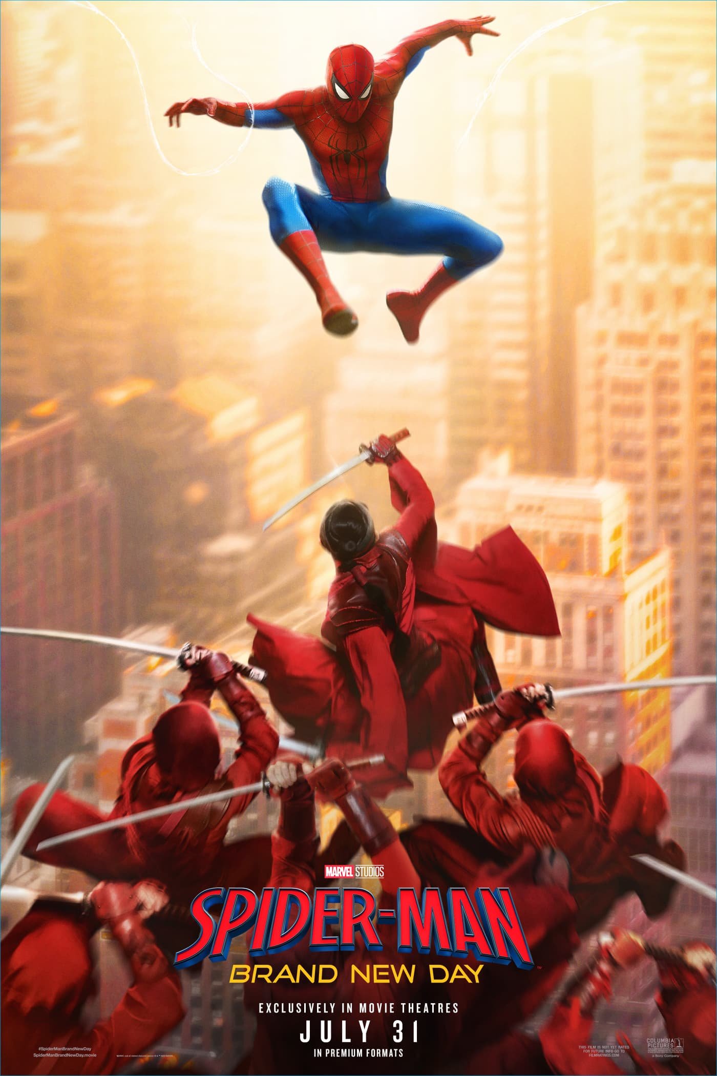 Spider-Man: Brand New Day official teaser poster — Spider-Man surrounded by villains
