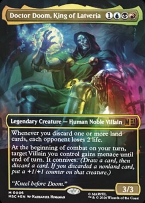 Doctor Doom, King of Latveria — MTG Marvel Super Heroes Commander card