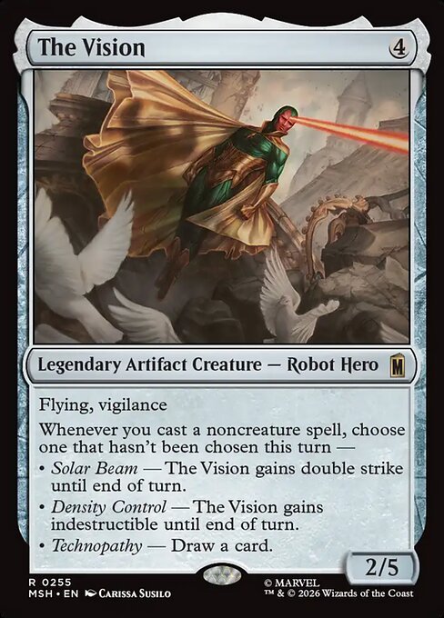 The Vision MTG Marvel Super Heroes card