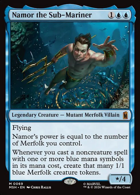 Namor the Sub-Mariner MTG Marvel Super Heroes card