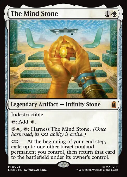 The Mind Stone MTG Marvel Super Heroes Infinity Stone card