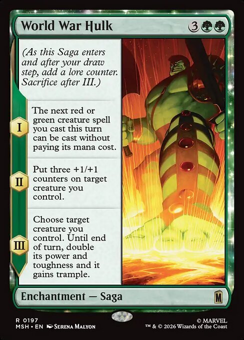 World War Hulk — MTG Marvel Super Heroes card