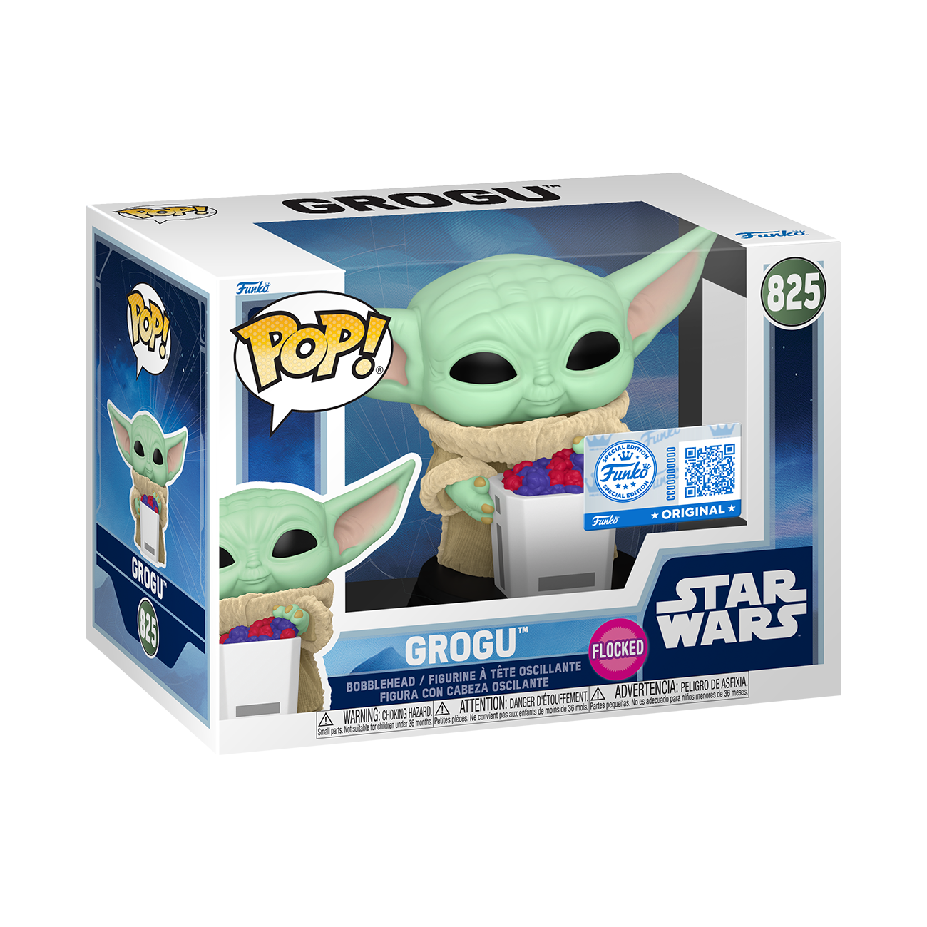 Funko Pop Grogu Flocked official product shot