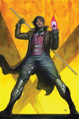 Gambit Marvel Comics variant cover art by Adi Granov