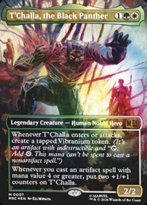 T'Challa, the Black Panther — MTG Marvel Super Heroes Commander card