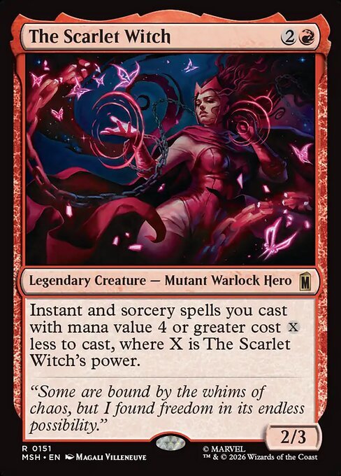 The Scarlet Witch — MTG Marvel Super Heroes card