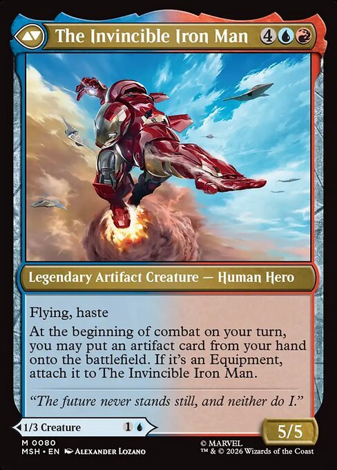 The Invincible Iron Man — transformed face