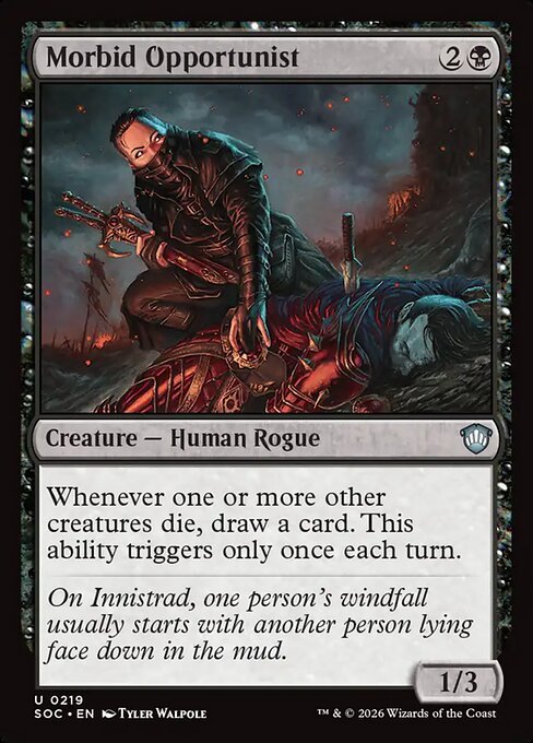 Morbid Opportunist MTG card