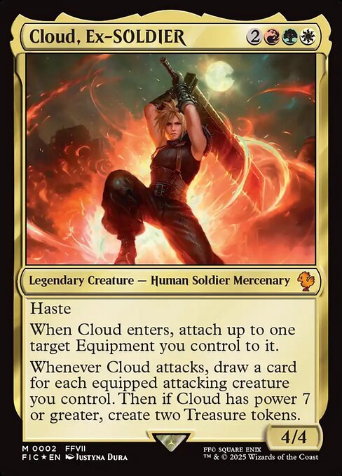 Cloud, Ex-SOLDIER MTG card