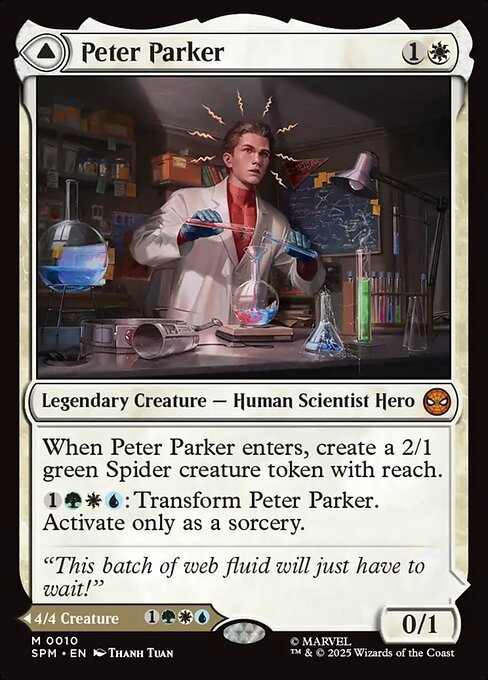 Peter Parker // Amazing Spider-Man MTG card