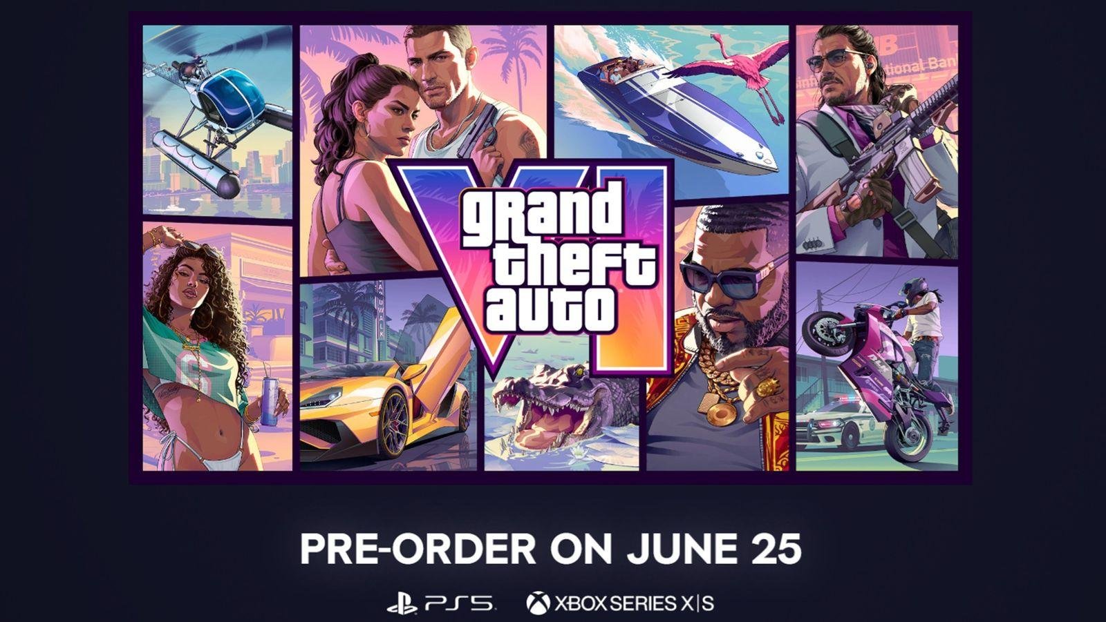 Official GTA 6 cover art featuring Jason Duval and Lucia Caminos