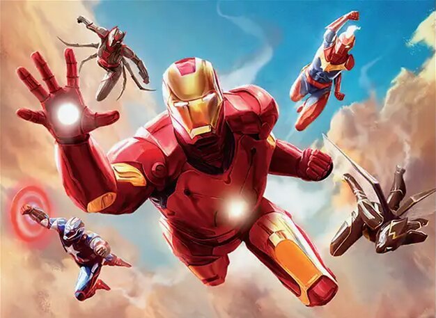 Iron Man Armored Avenger MTG Marvel Super Heroes card art