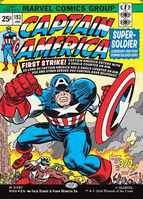 Captain America Super-Soldier showcase MTG Marvel