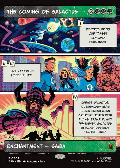 The Coming of Galactus showcase MTG Marvel