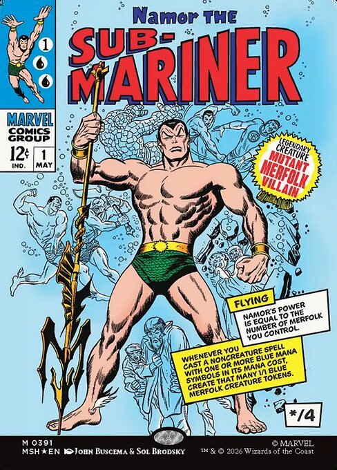 Namor the Sub-Mariner showcase MTG Marvel