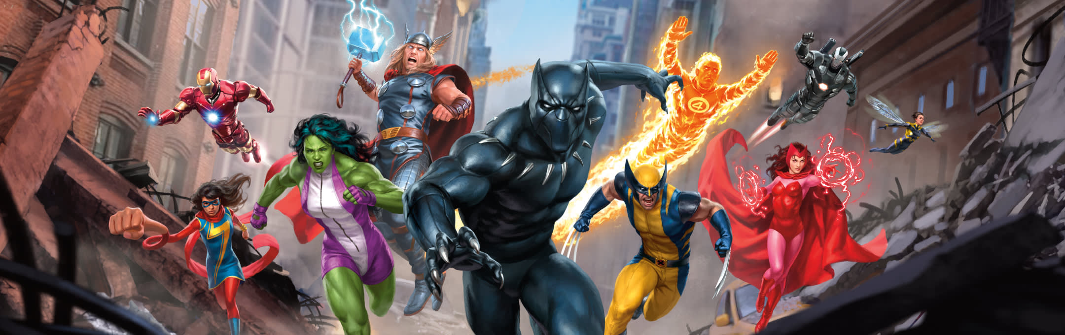 MTG Marvel Super Heroes banner art