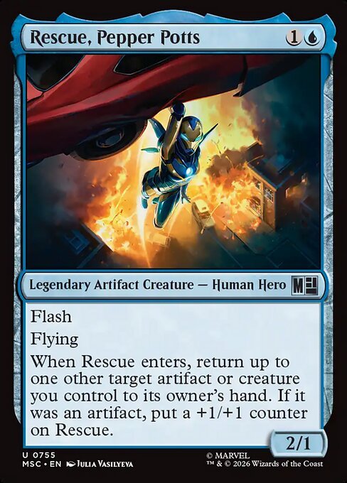 Rescue Pepper Potts MTG card