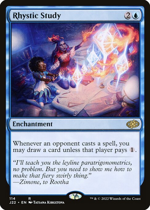 Rhystic Study MTG card