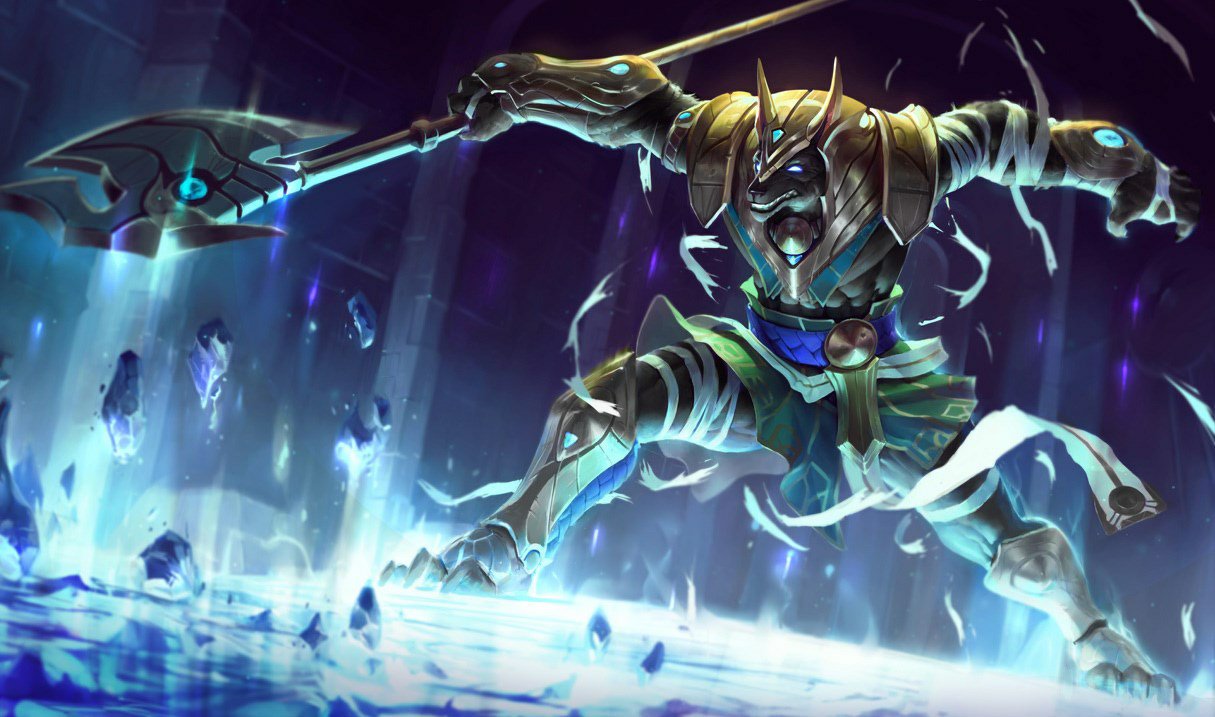 Nasus, the Curator of the Sands, official League of Legends art