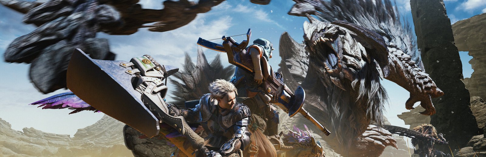 Monster Hunter Wilds key art, ahead of the Ascendance expansion reveal