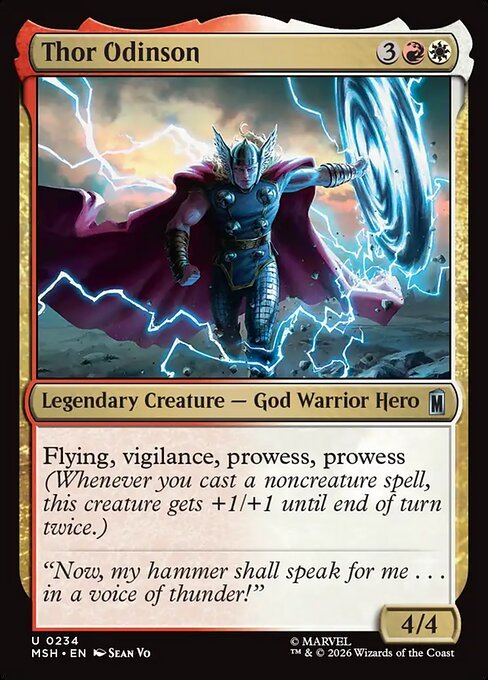 Thor Odinson MTG card