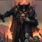Sauron, the Dark Lord, official Magic: The Gathering card art from The Hobbit Commander