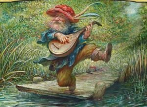 Tom Bombadil, official Magic: The Gathering card art from The Hobbit Commander