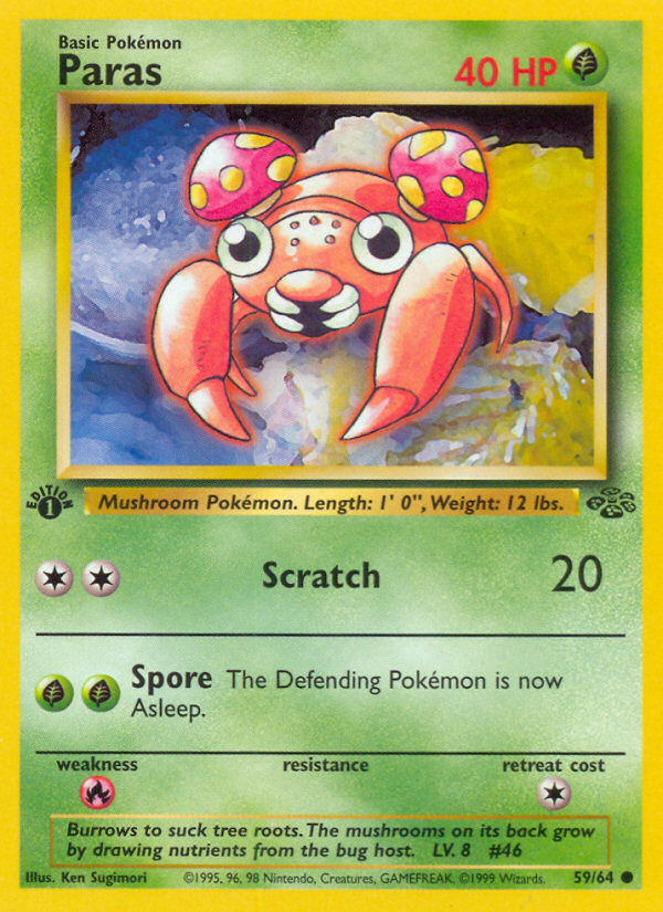 Oddish Jungle Set 1st Edition #59 official Pokemon TCG card