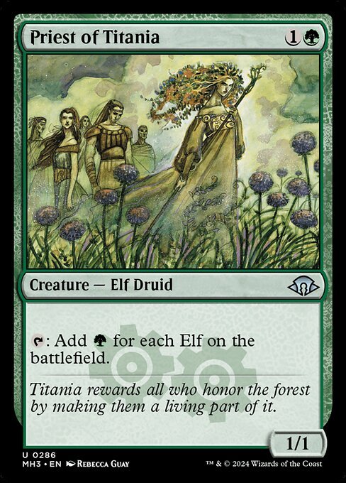 Priest of Titania MTG card