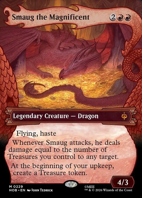 Smaug the Magnificent special treatment MTG Hobbit