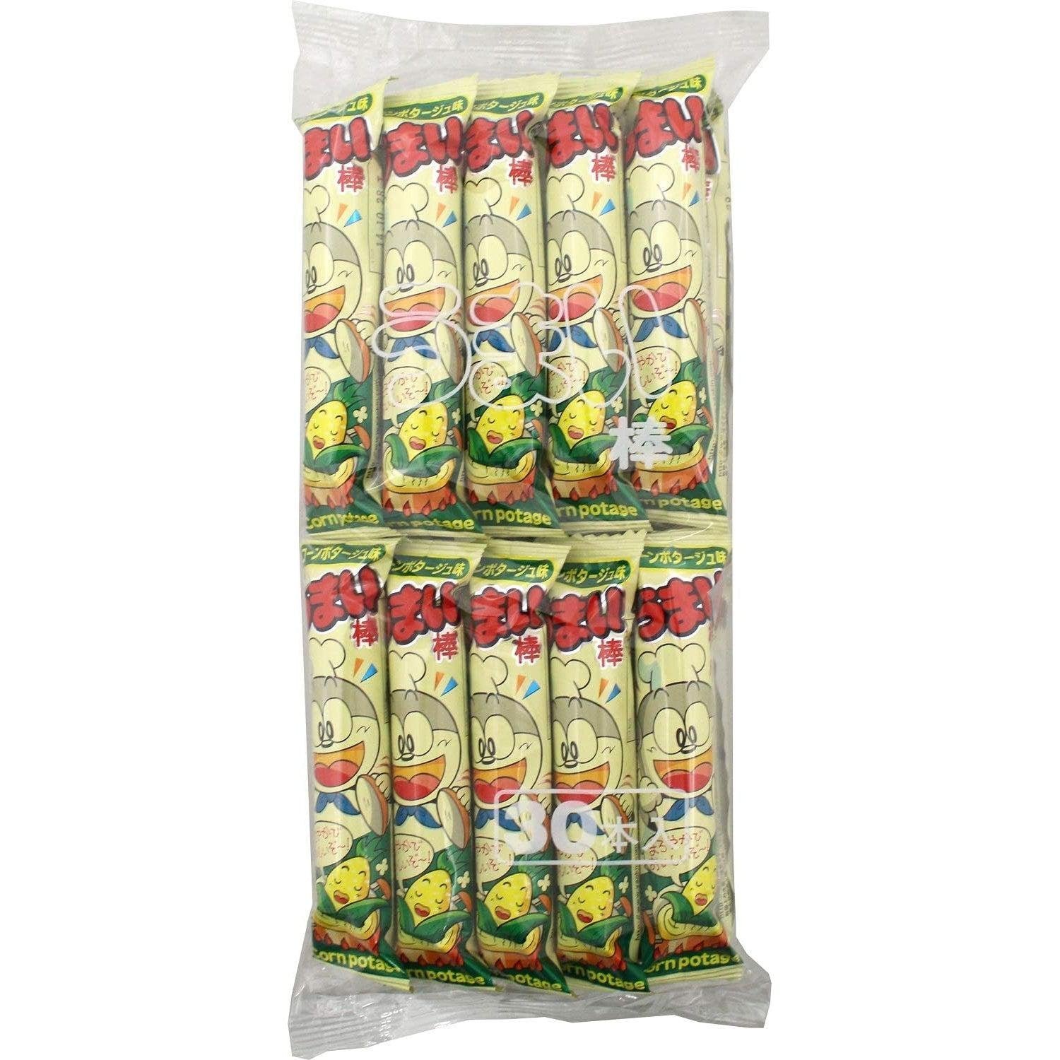 Yaokin Umaibo corn potage flavor puffed corn snack