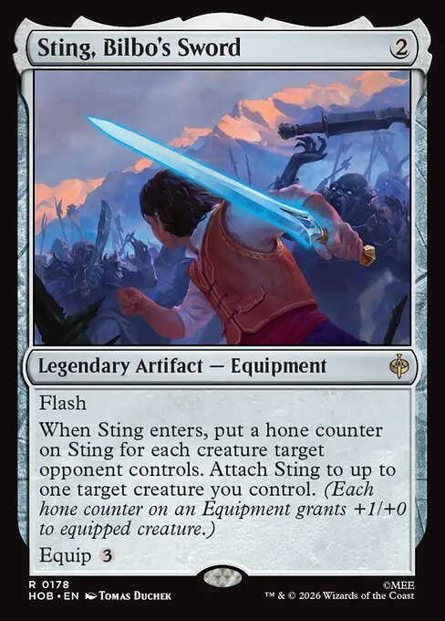 Sting Bilbo's Sword MTG Hobbit card
