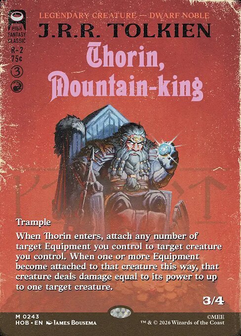 Thorin Mountain-king special treatment MTG Hobbit