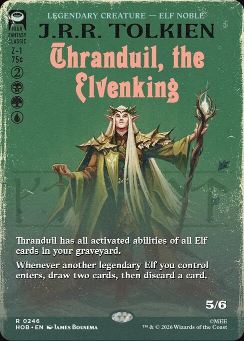 Thranduil the Elvenking alternate art MTG Hobbit