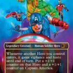 Captain America, Team Leader, the face commander of the Avengers Assemble MTG Commander precon