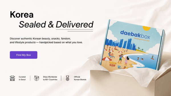 Daebak K-Snack Box official product photo