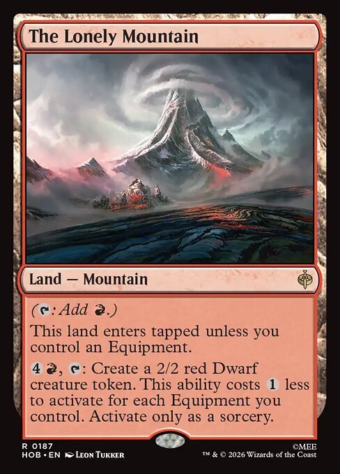 The Lonely Mountain, official Magic: The Gathering The Hobbit card