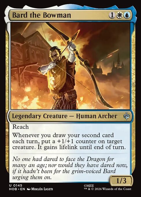 Bard the Bowman, official Magic: The Gathering The Hobbit card