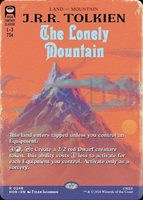 The Lonely Mountain MTG Hobbit special land